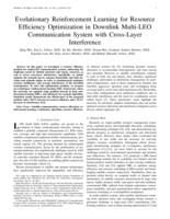 Evolutionary Reinforcement Learning for Resource Efficiency Optimization in Downlink Multi-LEO Communication System with Cross-Layer Interference