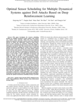 Optimal Sensor Scheduling for Multiple Dynamical Systems against DoS Attacks Based on Deep Reinforcement Learning