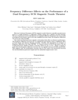 Frequency Difference Effects on the Performance of a Dual Frequency ECR Magnetic Nozzle Thruster