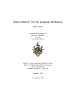 Representations for Sign Language Production