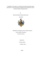 Investigation of the impact of a multicultural international education-based programme for enhancing teaching competencies and employment value of preservice English language teachers: International Mindedness for EFL teacher educators 