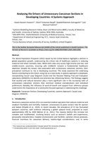 Analysing the drivers of unnecessary caesarean sections in developing countries: A systems approach