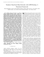 Terahertz Chip-Scale Meta-Networks with LSPR Routing: A Theoretical Framework