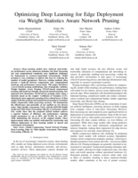 Optimizing Deep Learning for Edge Deployment via Weight Statistics Aware Network Pruning