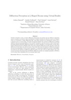 Diffraction Perception in L-Shaped Rooms using Virtual Reality