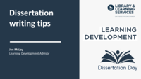 Dissertation writing tips