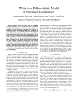 White-box Differentiable Model of Perceived Localisation