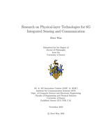 Research on Physical-layer Technologies for 6G Integrated Sensing and Communication