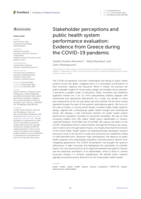 Stakeholder perceptions and public health system performance evaluation: Evidence from Greece during the COVID-19 pandemic