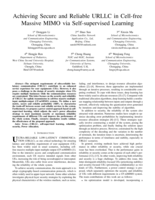 Achieving Secure and Reliable URLLC in Cell-free Massive MIMO via Self-supervised Learning