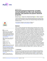 Electrophysiological fingerprints of healthycervical epithelial and HeLa cells: Membranepotential, zeta potential and passive electricalproperties