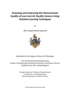 Assessing and Improving the Measurement Quality of Low-Cost Air Quality Sensors Using Machine Learning Techniques