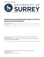 Reinforcement-learning-based chassis control for enhanced vehicle dynamics