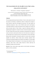 How do uncertainties drive the risk spillover across China's carbon, energy, and rare earth markets?