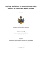 Knowledge legitimacy and the role of international student mobility in the (re)production of global hierarchies