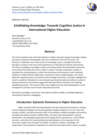 (Un)Making Knowledge: Towards Cognitive Justice in International Higher Education