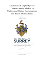 Guardians of Digital Spaces: Context-Aware Models to Understand Online Conversations and Tackle Online Harms