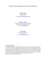 Political Corruption, Regulatory Red Tapes and Stock Returns The authors are grateful to