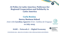 AI Policy in Latin America: Pathways for Regional Cooperation and Solidarity in Latin America