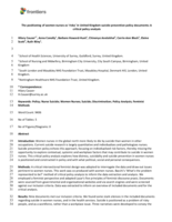 The positioning of women nurses as 'risky' in United Kingdom suicide prevention policy documents: A critical policy analysis