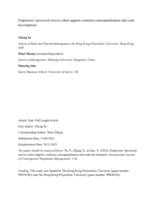 Employees’ perceived service robot support: construct conceptualisation and scale development