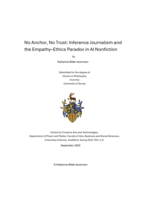 No Anchor, No Trust: Inference Journalism and the Empathy–Ethics Paradox in AI Nonfiction