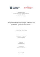 Ship classification in single-polarisation synthetic aperture radar data
