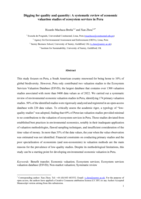 Digging for quality and quantity: A systematic review of economic valuation studies of ecosystem services in Peru