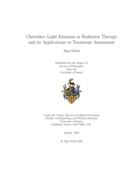 Cherenkov light emission in radiation therapy and its applications to treatment assessment