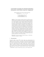 Curriculum Learning for&nbsp;Semantic Boundary Estimation with&nbsp;Fourier Spectral Alignment