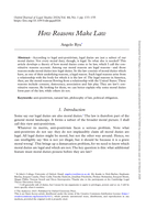 How Reasons Make Law