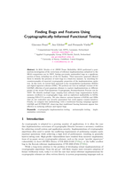 Finding Bugs and Features Using Cryptographically-Informed Functional Testing