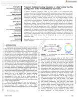 Transient Shutdown Cooling Simulation of a Gas Turbine Test Rig Configuration Under Ventilated Natural Convection