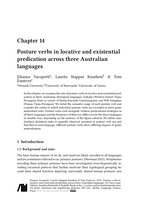 Chapter 14 Posture verbs in locative and existential predication across three Australian languages