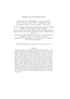 Adaptive local outlier factor