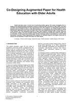 Co-Designing Augmented Paper for Health Education with Older Adults
