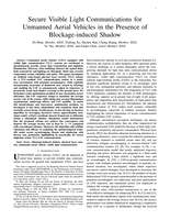 Secure Visible Light Communications for Unmanned Aerial Vehicles in the Presence of Blockage-induced Shadow