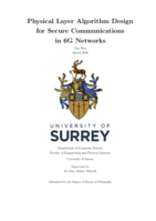 Physical Layer Algorithm Design for Secure Communications in 6G Networks