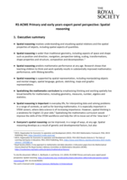 RS ACME Primary and early years expert panel perspective: Spatial reasoning