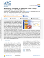 Modeling and Experiments on Multilayered Barrier Coatings Containing Water-Sorbent Biopolymers