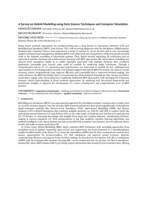 A Survey on Hybrid Modelling using Data Science Techniques and Computer Simulation