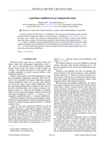 Logarithmic subdiffusion from a damped bath model