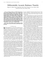 Differentiable Acoustic Radiance Transfer