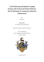 A Fuel Reforming and Ignition Coupling Strategy with Nanosecond Surface Dielectric Barrier Discharge for Ammonia Combustion Enhancement