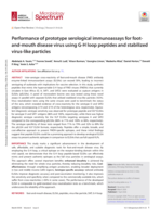 Performance of prototype serological immunoassays for foot-and-mouth disease virus using G-H loop peptides and stabilized virus-like particles