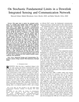 On Stochastic Fundamental Limits in a Downlink Integrated Sensing and Communication Network