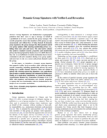 Dynamic Group Signatures with Verifier-Local Revocation