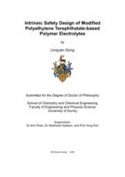 Intrinsic Safety Design of Modified Polyethylene Terephthalate-based Polymer Electrolytes