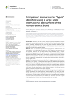Companion animal owner “types” identified using a large-scale international assessment of the human-animal bond