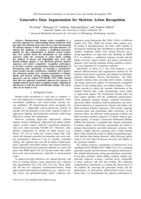 Generative Data Augmentation for Skeleton Action Recognition